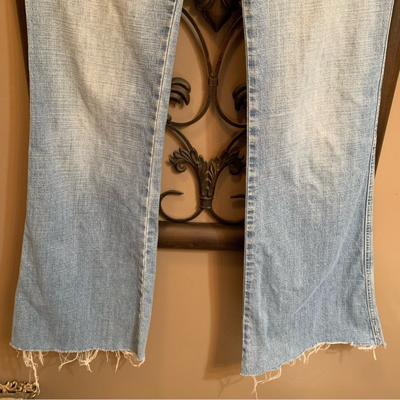 🦋SALE Y2K Lucky Brand Dungarees Flared Plaza Jeans - Picture 4 of 11